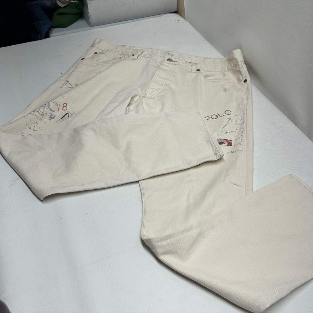 POLO RALPH LAUREN SULLIVAN SLIM SAILING YATCH BUTTONFLY REGATTA JEANS sz 38x32